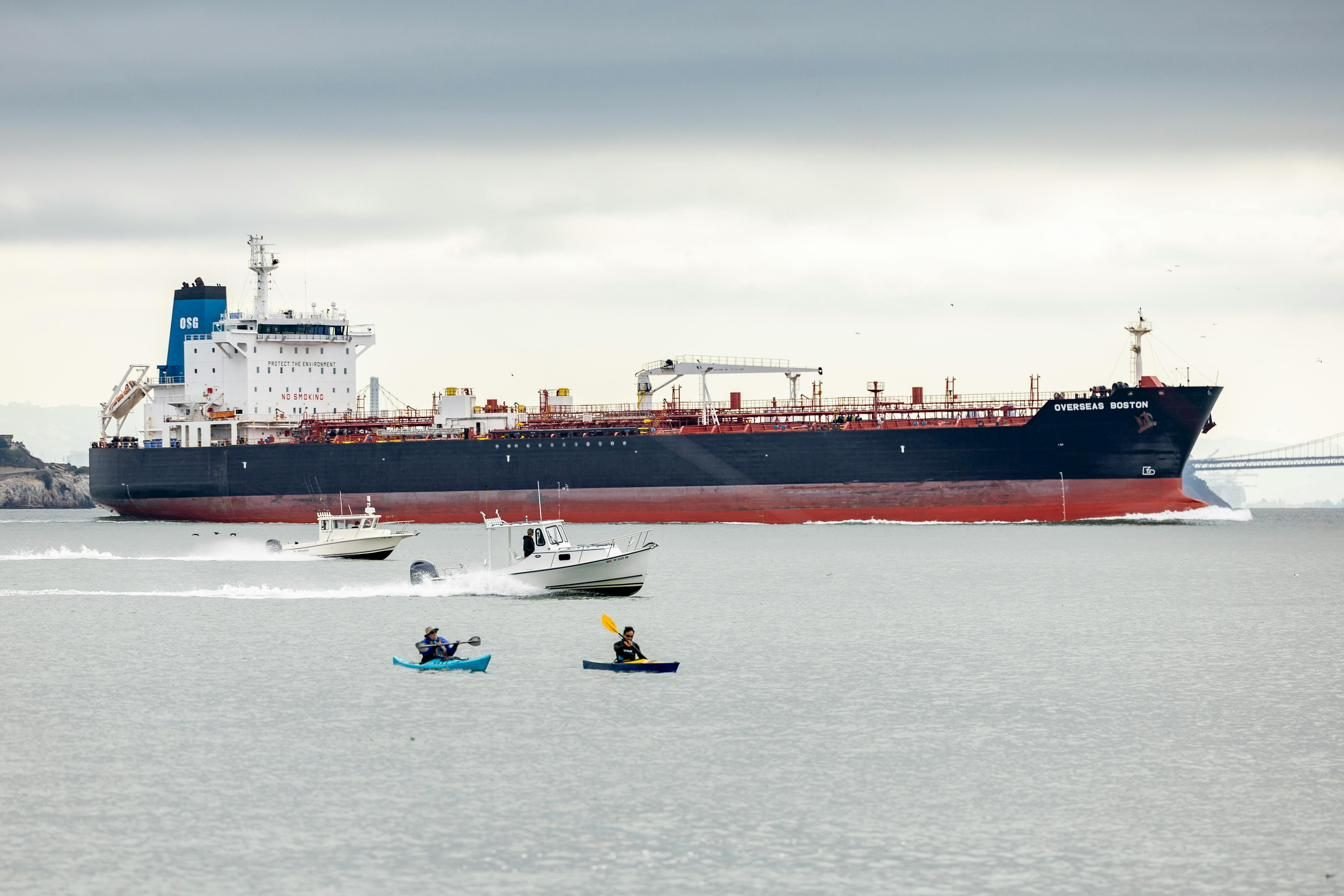 LNG Carrier Ship on open water