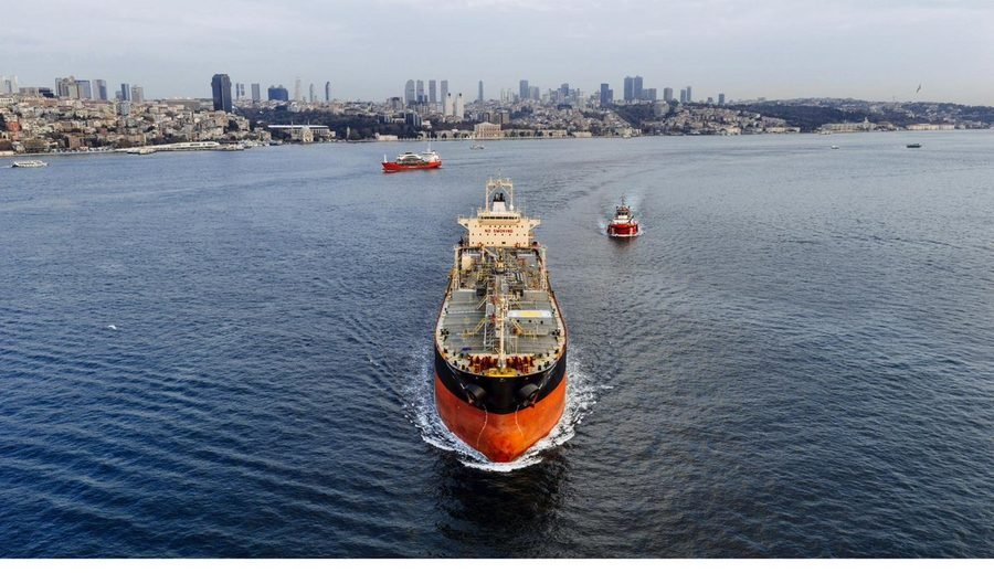 LNG Carrier Ship approaching port